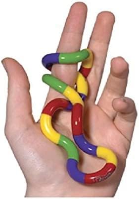 Fidget Stress Reliever Brain Teaser Dexterity Decompression 4 Pack Including a Genuine Tangle® Twister Toy Wooden Fidget Cubes and Snake Cube Puzzle and Polygonzo Geo Twister Shapeshifter