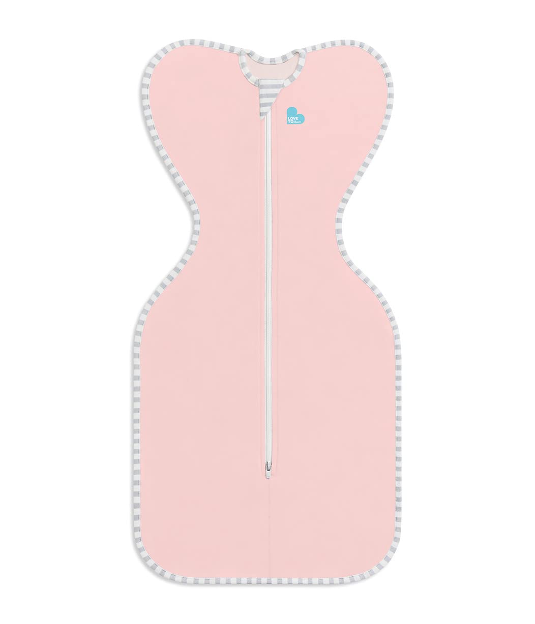 Love To Dream Swaddle UP Self-Soothing Sleep Sack 8-13 lbs., Dramatically Better Sleep, Snug Fit Calms Startle Reflex, 1.0 TOG, Dusty Pink, Small