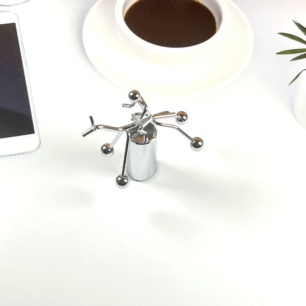 Steel Balance Toy Kinetic Art Table Balancing Decorations Physics Toy Home Office Toys Kinetic Desk Toys FN05