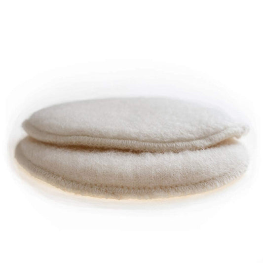 Soothingly Soft Merino Wool Nursing Pads, Style Softline, Extra Thickness, 5 in. Diameter (XS)