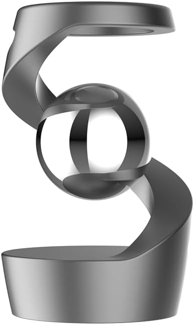 Fidget Toys, Metal ADHD Desk Spinning Toys for Adults Kids Boys Girls, Quite Fidget Sensory Toys for Party Favors, Stocking Stuffers, Classroom Prizes (Gray-Silver)