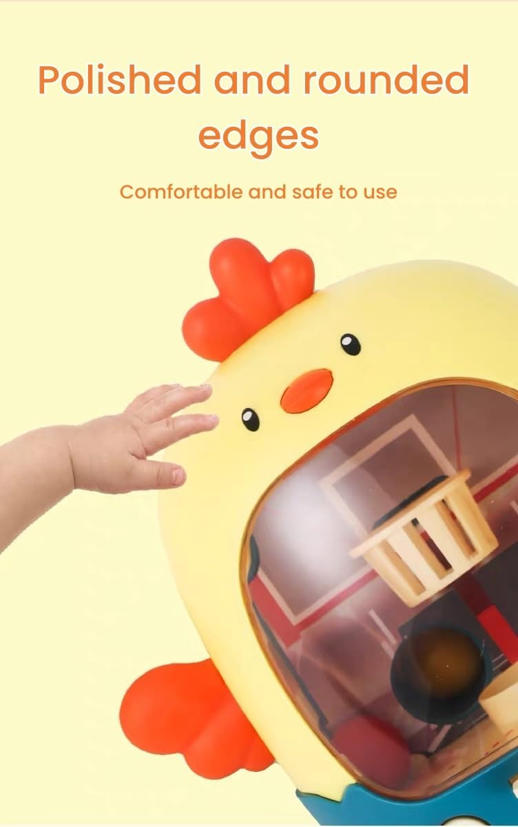 LEILA'S CHOICE Mini Basketball Hoop, Basketball Gifts, Desk Game Chicken-Themed Basketball Game, Basketball Game for Adults, Desk Games for Office for Adult to Reduce Stress