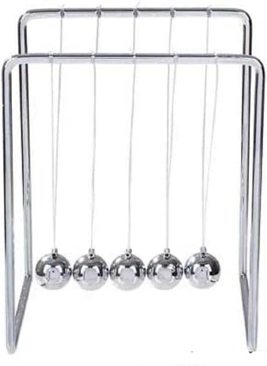 Rhode Island Novelty Newton's Cradle Office Desk Toy Executive Perpetual Ball Clicker 3.5" x 3.25" x 4.33"
