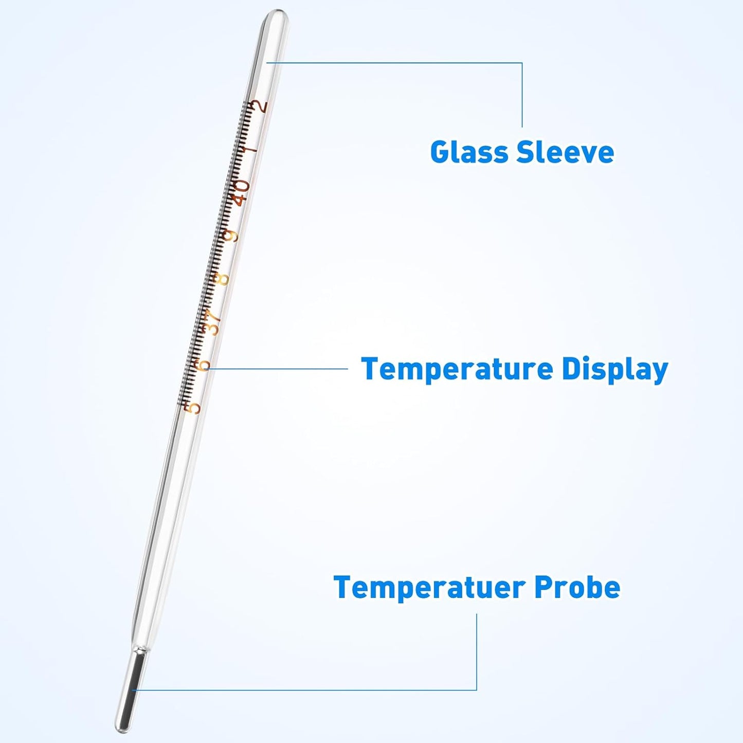 Glass Oral Temperature Measurement Classic Digital Temperature Measurement Accurate Temperature Measurements for Families