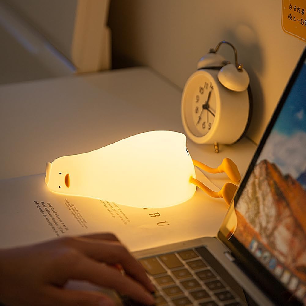Lying flat duck type children's night light Cute light, night light for children rechargeable children's night light for bedroom baby night light, night light for children gift room decoration