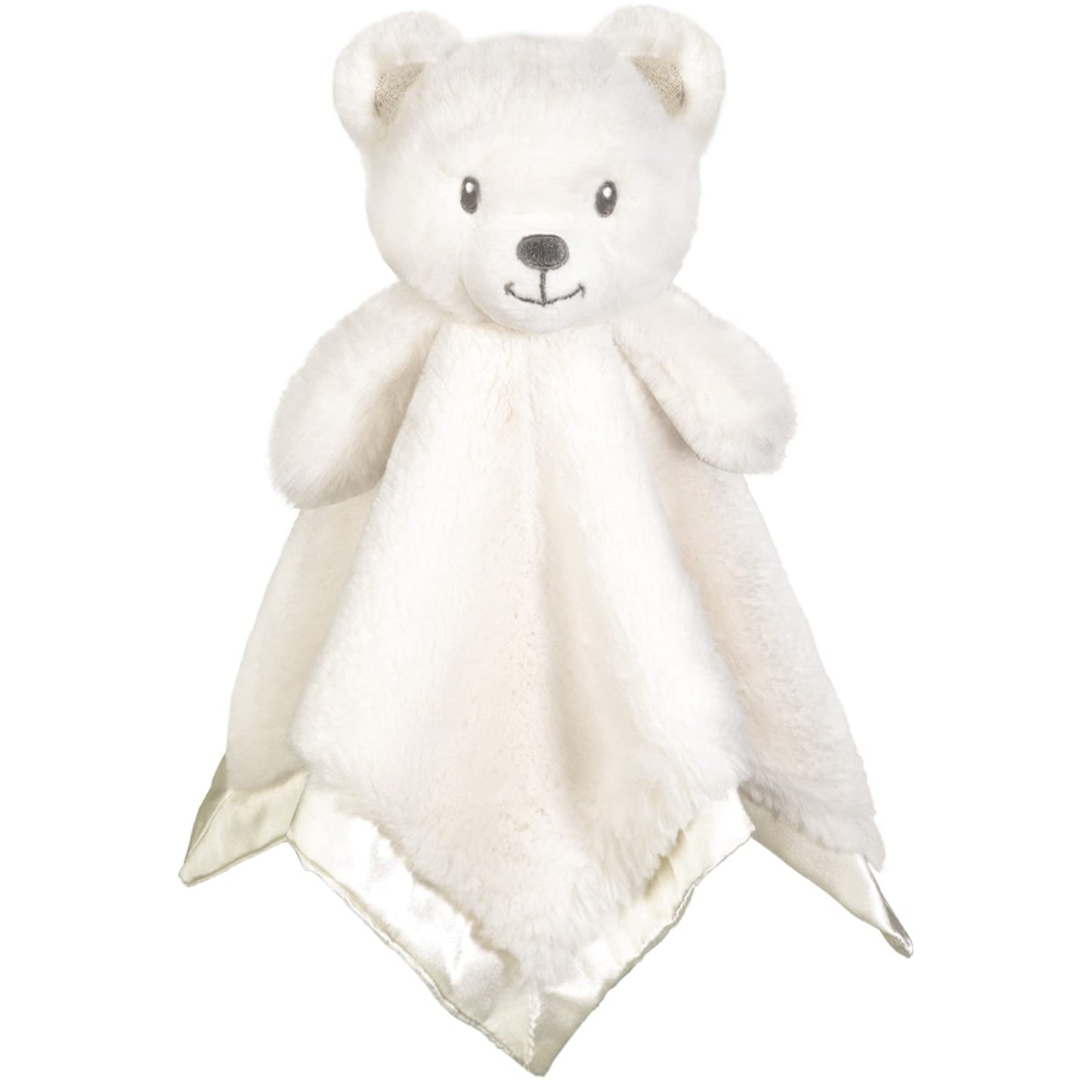Bear Security Blanket Soft Baby Lovey Fluffy Blanket Unisex Lovie Snuggle Toy Baby Bear Stuffed Gift for Newborn, Boys and Girls, 13.5 Inch
