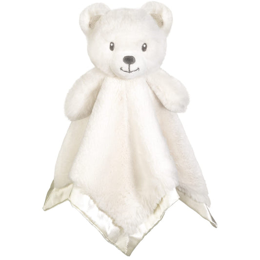 Bear Security Blanket Soft Baby Lovey Fluffy Blanket Unisex Lovie Snuggle Toy Baby Bear Stuffed Gift for Newborn, Boys and Girls, 13.5 Inch
