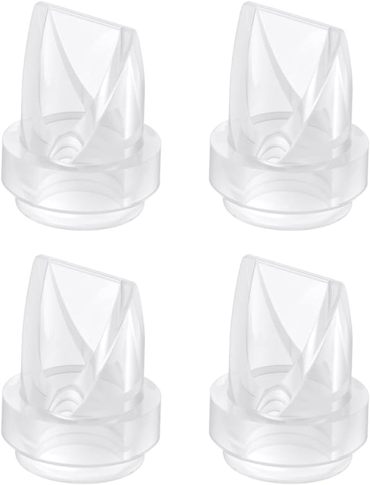 eufy Original Duckbill Valves (4-Pack) for Wearable Breast Pump E10/E20/S1/S1 Pro, Leak-Proof and Dust-Proof Breast Pump Replacement Parts
