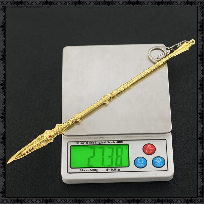 God of War Ragnarök Kratos' Draupnir Spear Action Figures Game Toys Collection Keychain Gift Desk Decoration Backpack Pendant Gift