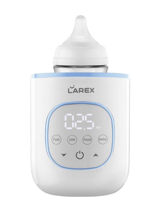 LAREX Bottle Warmer, Fast Baby Bottle Warmer for Breastmilk and Formula, with Timer and Accurate Temp Control, 8-in-1 Baby Milk Warmer BPA Free with Digital Display, Bottle Warmers for All Bottles