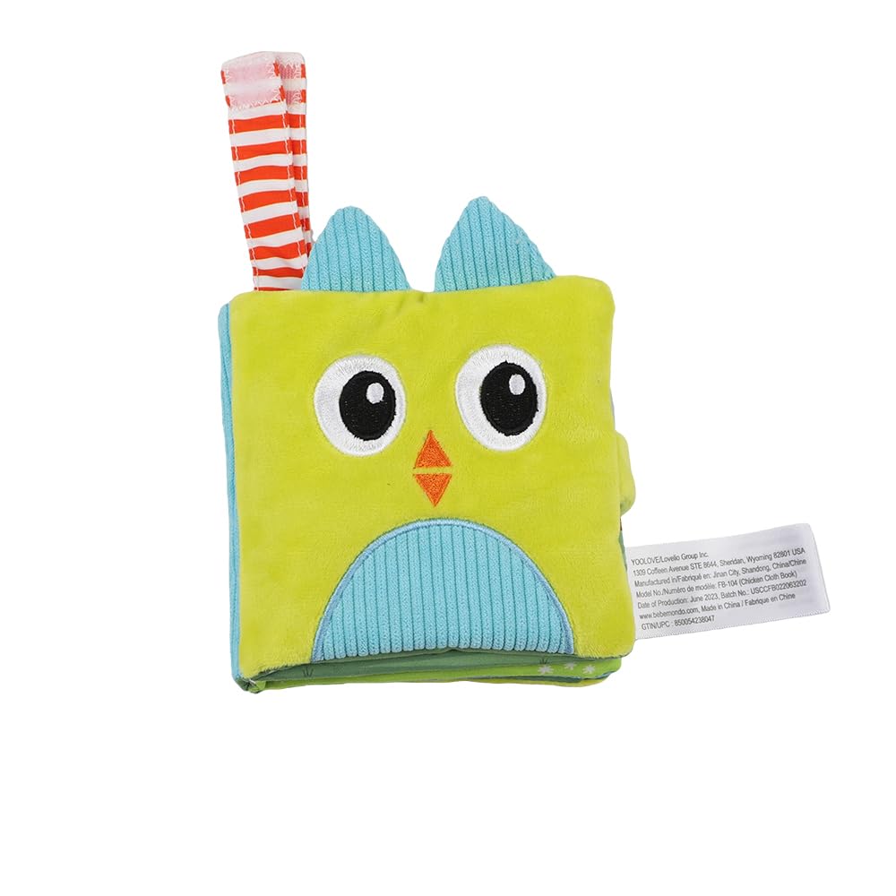 Soft Baby Books Gift Set – Cloth Crinkle Books for Infants 0-3-6-12 Months, Newborn Teething Toy, Tummy Time Toy, Baby Teethers, Shower Gift for Boys & Girls (2-pcs)