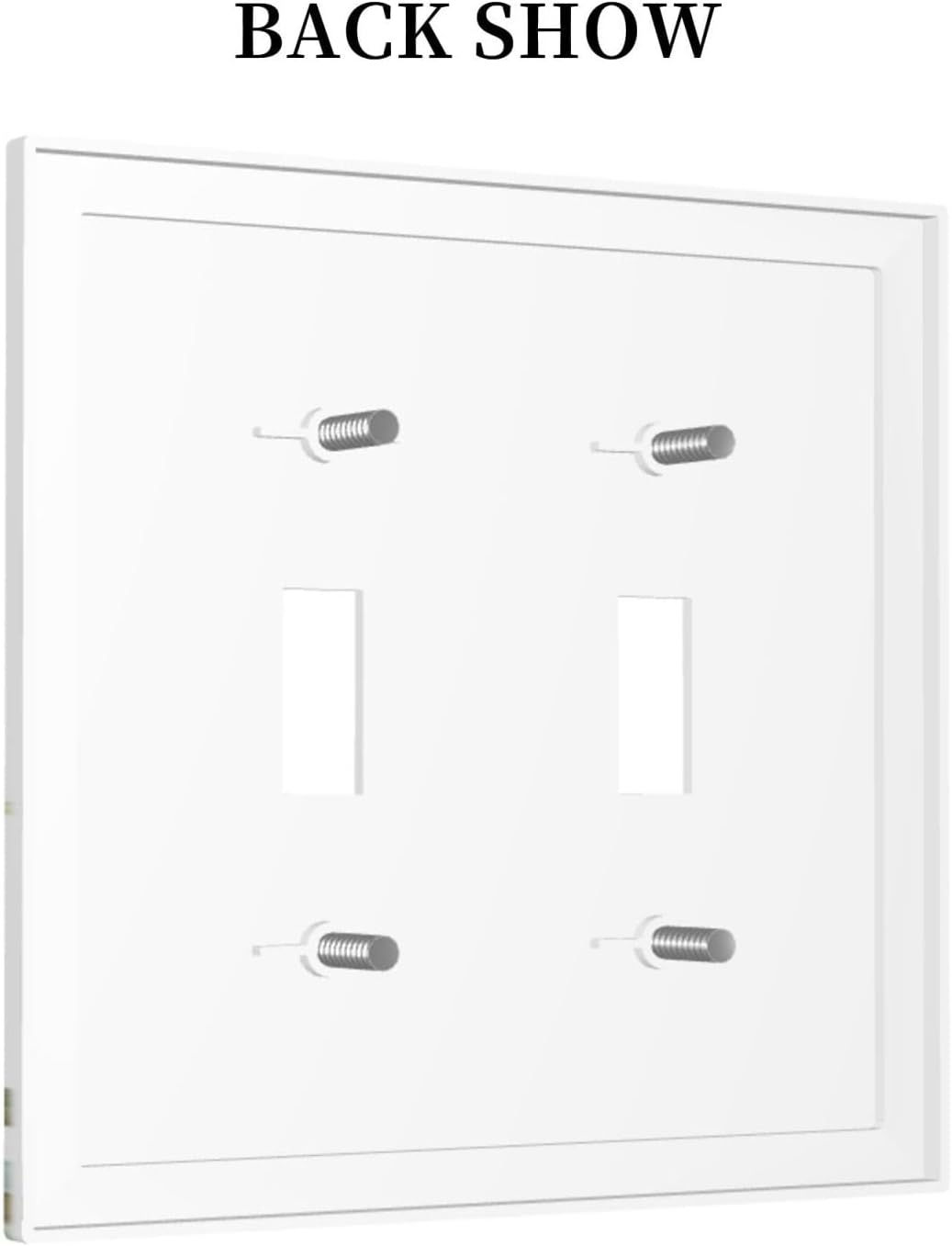 Green Eucalyptus Leaf Plant Herbs Springnature Decorative Switch Plates 2 Gang Double Toggle Outlet Light Switch Cover Wall Plate Electrical Faceplate for Bed Room Living Room Decor