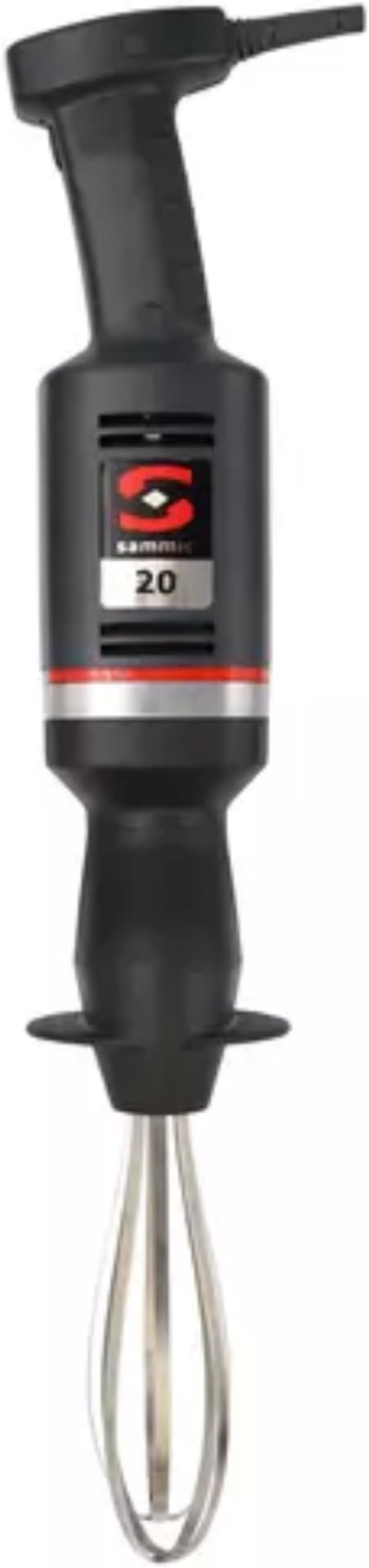 Sammic B-20 Commercial Mixer Hand Whisk, Medium-Duty Immersion Blender with Variable Speed Motor, 200–1800 RPM, 15L Capacity, 12" Removable Stainless Whisk, Ergonomic Handle, 120V