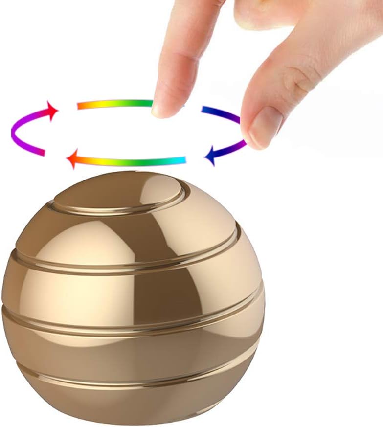 Kinetic Desk Toys,Full Body Optical Illusion Fidget Spinner Ball,Gifts for Men,Women,Kids Size 1.77"
