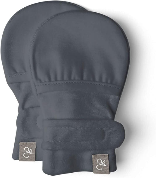 goumikids Viscose Made from Bamboo Cotton Stay-On Mitts, 3-6m Midnight Mitts