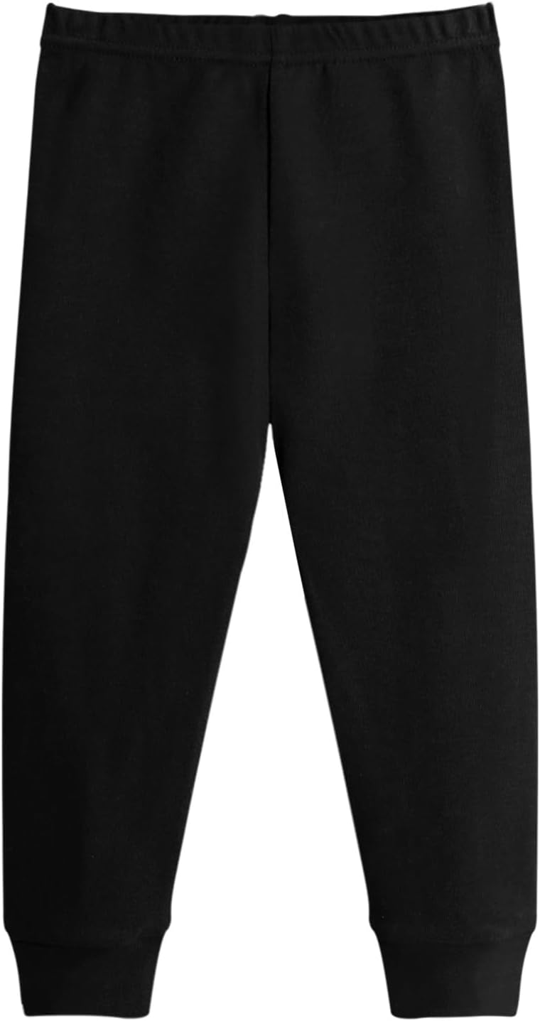 GLASH Kids Baby and Toddler Boys Cotton Pants, 4 Pack 2T-6Y Joggers Sweatpants for Boys