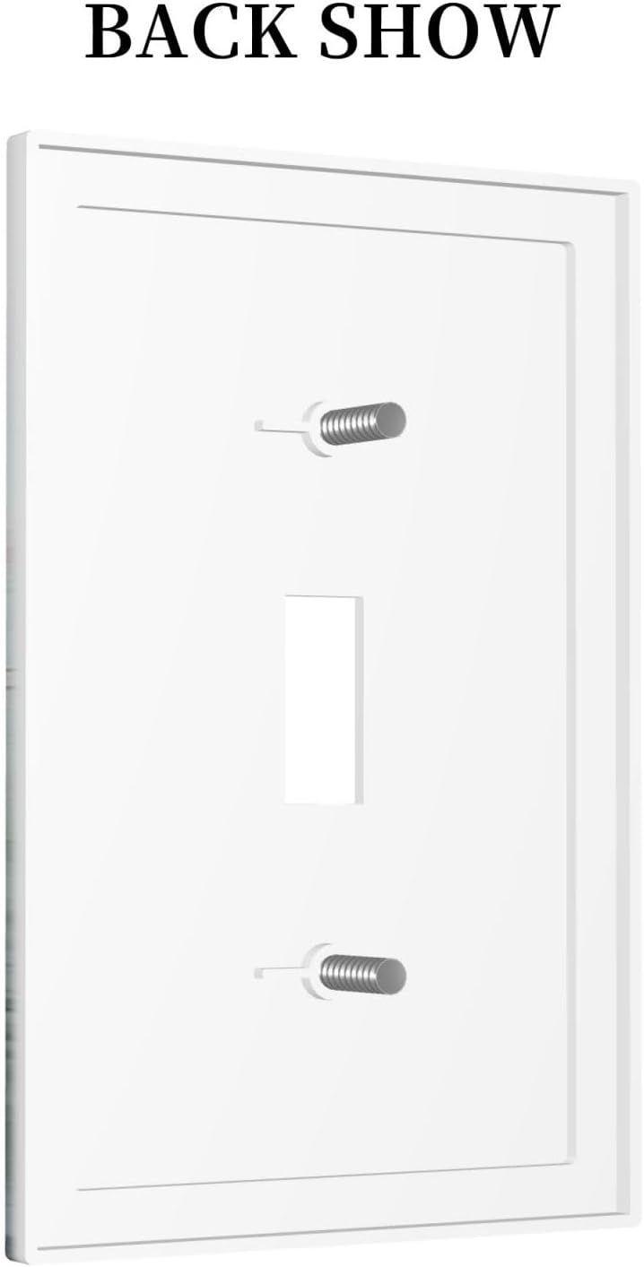 Decorative Light Switch Cover Wildflower Botanical Watercolor Floral 1 Gang Single Toggle Device Electrical Faceplate Switchplates Decorator Outlet Wall Plate For Bed Room Living Room