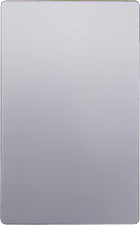 ENERLITES Screwless Blank Wall Plate, Child Safe Blank Device Outlet Cover, Standard Size, 1-Gang 4.68" x 2.93", Polycarbonate Thermoplastic, UL Listed, SI8801-SV, Silver