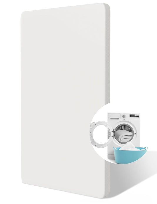 BABELIO Machine Washable Crib Mattress Topper, Soft Breathable Silicone Foam Toddler Mattress Topper Pad with Removable Zipper Cover 52" x 27" x 1"