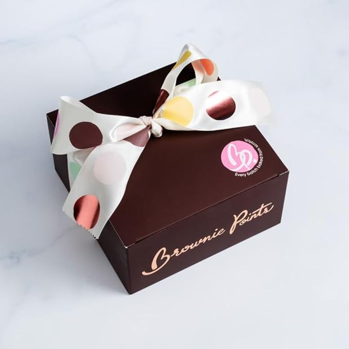 Brownie Points Baby Brownies, 36-Individually Wrapped, Fine and Fresh Ingredients, Gift Box and Gifts Baskets for all Occasions, Fudge Chocolate Brownies, Baked from Scratch, Gourmet Sweet Desserts