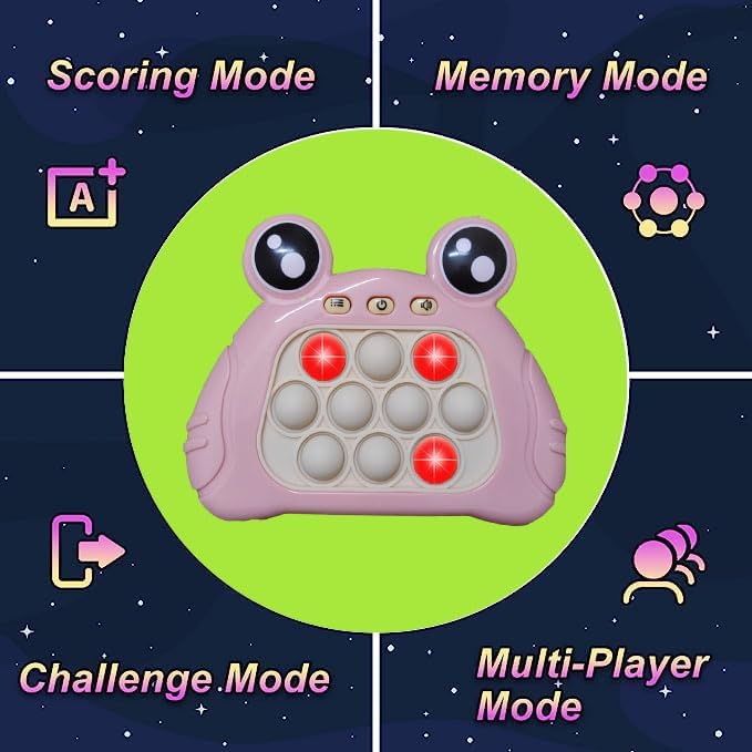 Pop It Fidget Toys Fast Push Game Handheld Game Puzzle Game for Kids 3-12 Birthday Gifts ，Sensory Fidget Toys for Kids and Adult（Pink）