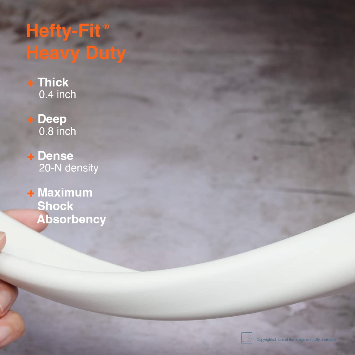 Roving Cove HeftyFit Edge Protector for Baby Proofing (6ft Large Edge Only), Heavy-Duty Soft Furniture Edge Bumper Guards, Desk Edge Cushion, Wall Corner Covers, 3M Adhesive, Oyster White (Off White)