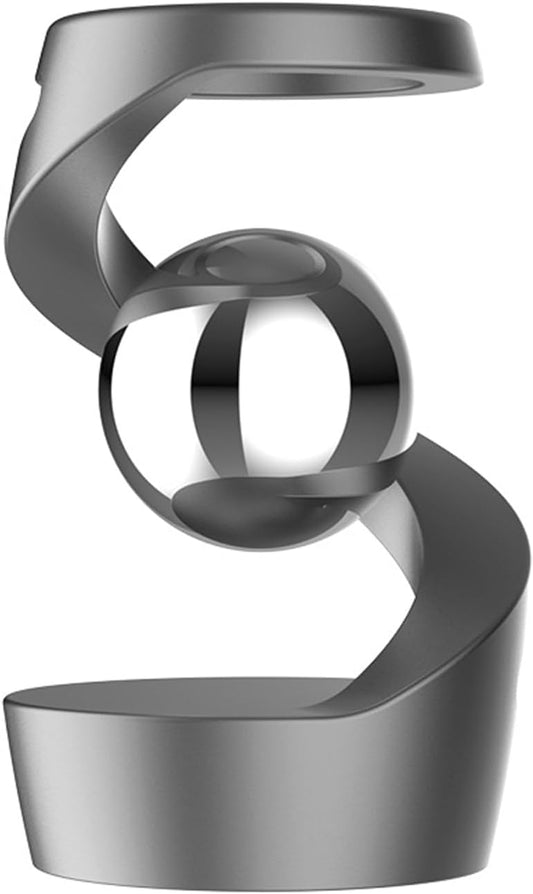 Fidget Spinners, Gravity Defying Kinetic Desk Toy, Metal Fidget Toy for Adult, Balance Desk Toys for Party Favors, Birthday (Gray-Silver Ball)