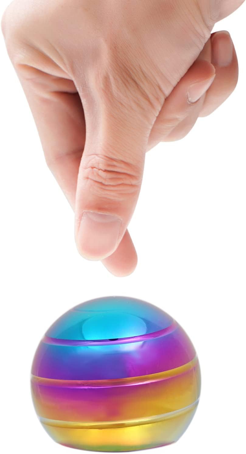 Desk-Fidget-Kinetic-Toys Cool-Gadgets: Cool-Stuff Thing Game Toy for Adult Teen Children Kid, Optical-Illusion Stress Relief Gifts for Man Women Home Office School Christmas Spinning Up 180 Seconds