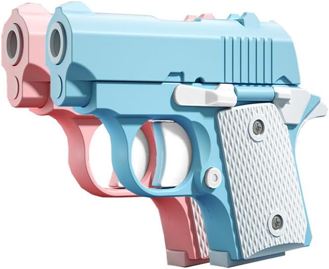 Easter Basket Stuffers,1911 3D Printed Small Pistol Toys, Stress Relief Pistol Toys for Adults, Suitable for Relieving ADHD, Anxiety,Easter Fillers Easter Gifts for Boys(2pcs-E)