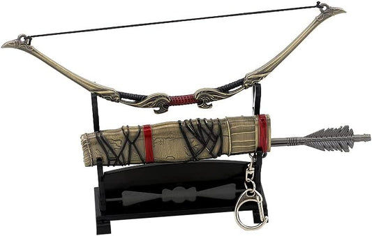 God of War Ragnarök Kratos Action Figures Game Toys Collection Keychain Desk Decoration Backpack Pendant Gift (Atreus Talon Bow and Arrow)