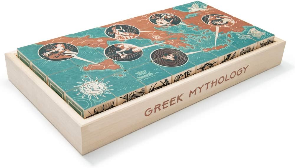 Uncle Goose Greek Mythology Blocks - Made in The USA