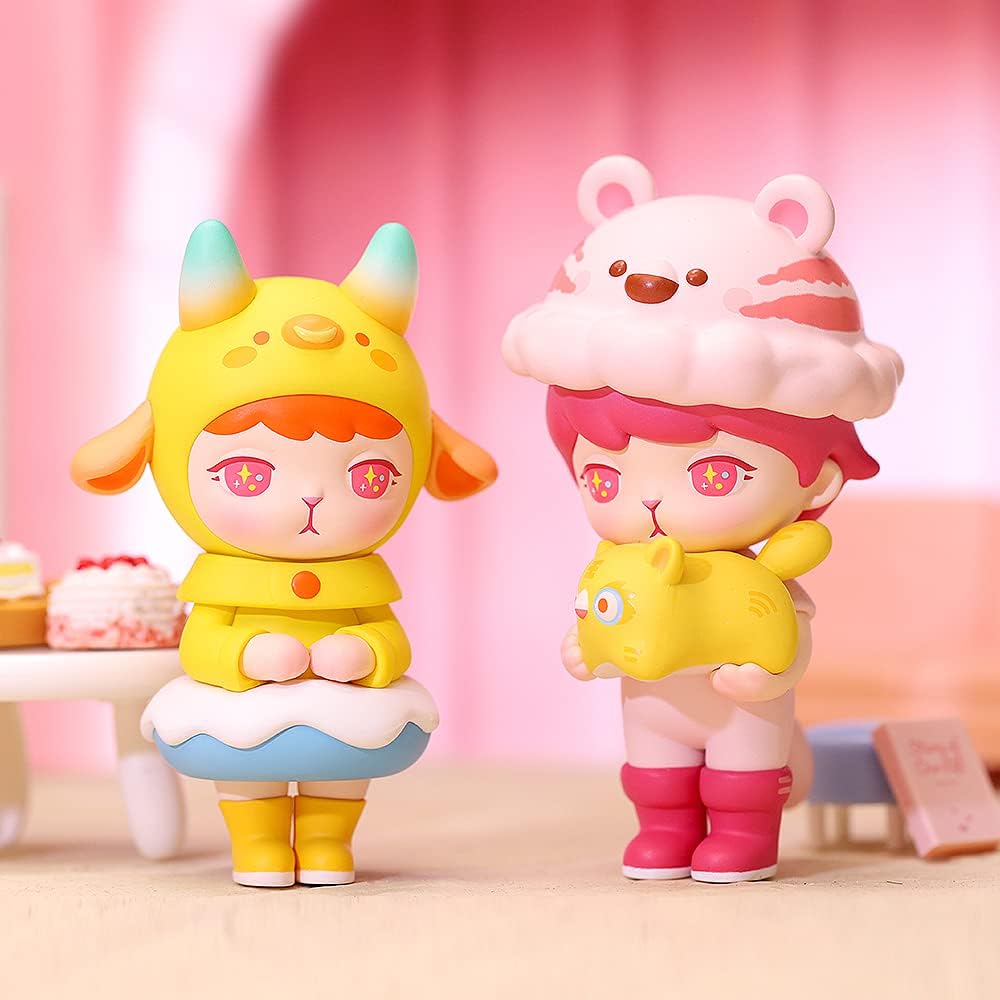 POP MART Blind Box Toy Box Bulk Popular Collectible Random Art Toy Hot Toys Cute Figure Creative Gift, for Christmas Birthday Party Holiday (Single Box, Bunny Zodiac Series)