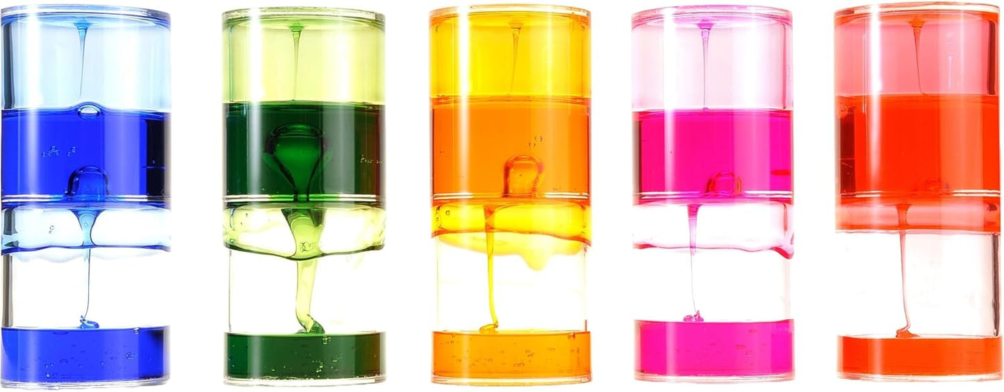 PowerTRC Liquid Motion Bubbler Spiral Timer Fidget Toys Calming and Soothing Desktop Toy Sensory Toy Visual Ooze Tube for Autism, Anxiety & ADHD