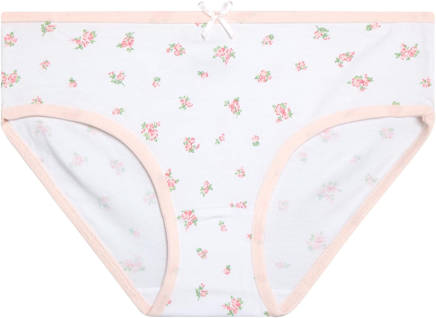 Laura Ashley Girls Underwear - 5 Pack Soft Stretch Breathable Panties for Girls - Lightweight Cotton Panties (Size: 4-12)