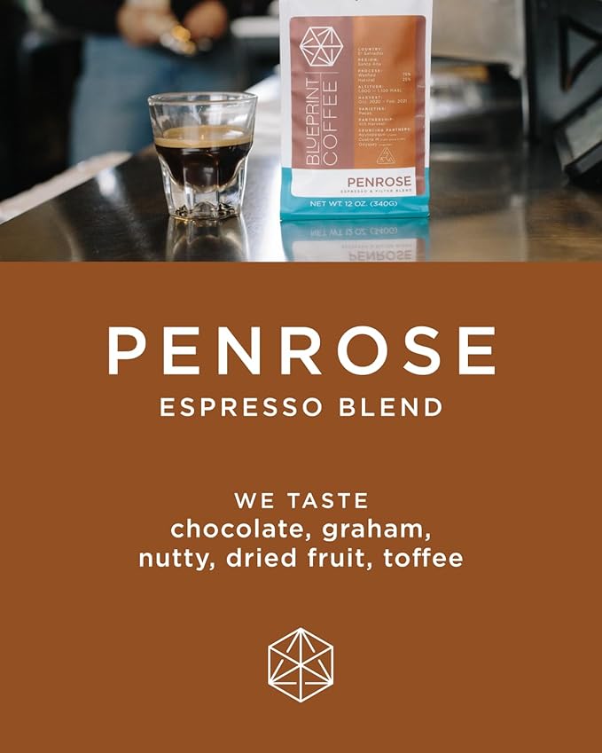 Blueprint Coffee Penrose Espresso Blend Whole Bean Coffee, 2lb