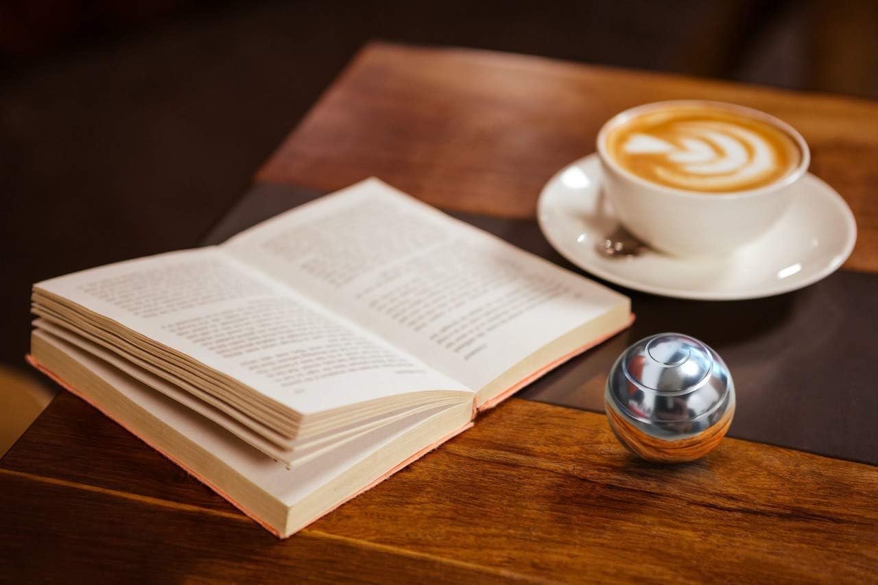 Kinetic Desk Toys,Full Body Optical Illusion Fidget Spinner Ball,Gifts for Men,Women,Kids Size 2.1"