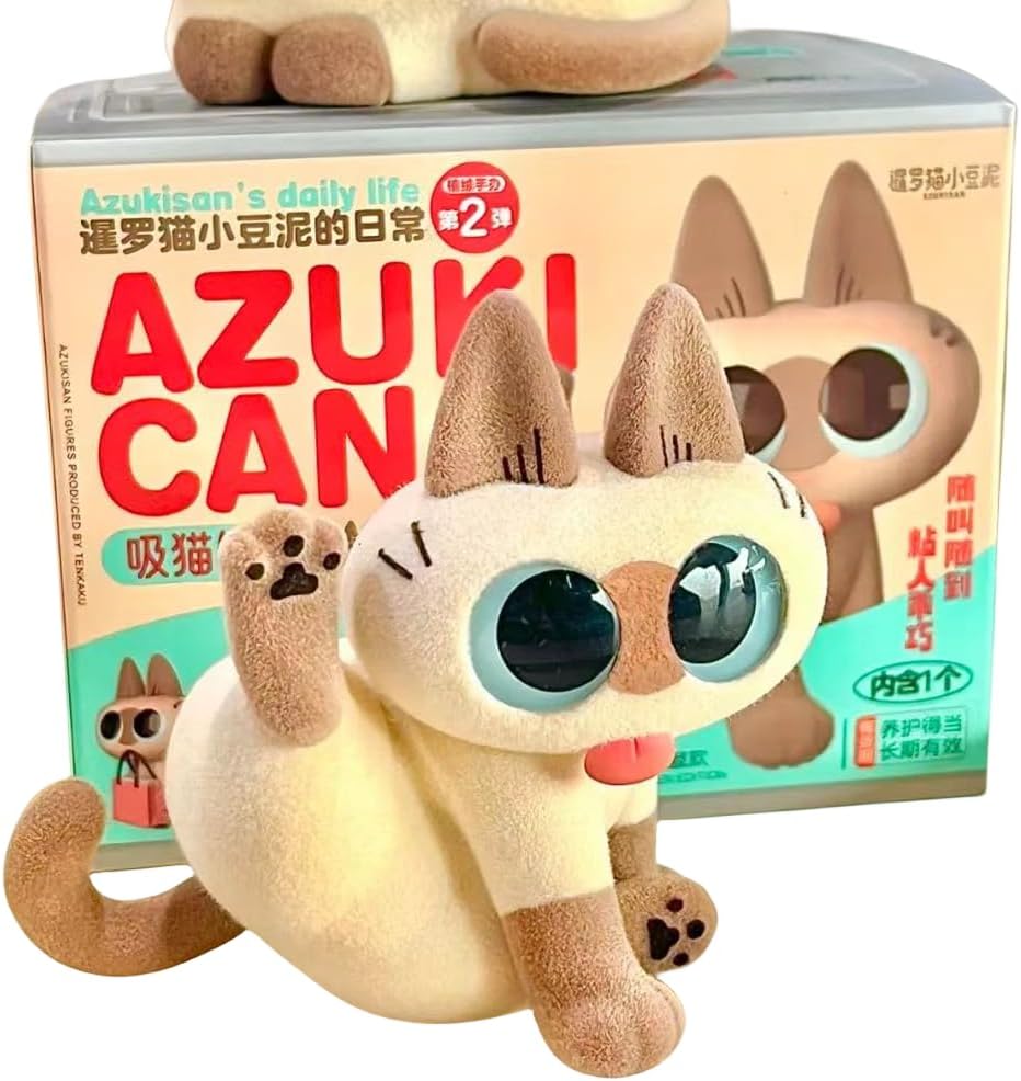 Nobeko Azukican Azukisan Cat Daily Life Series2 Blind Box Figures 6PCs Random Art Cute Collectibles Birthday Gift