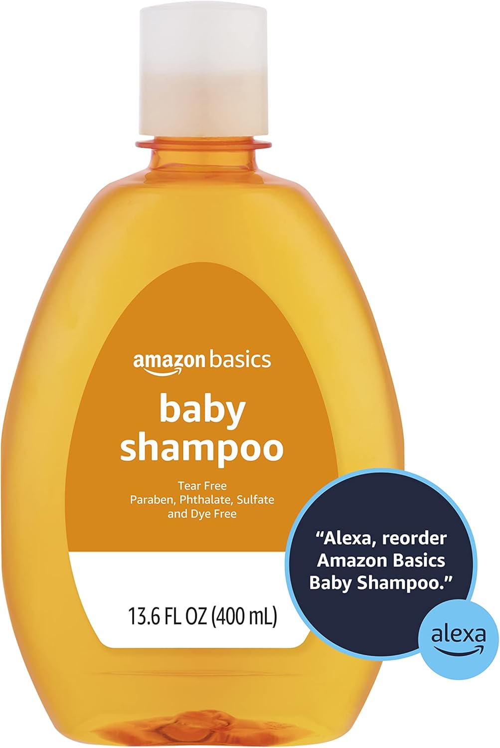 Amazon Basics Tear-Free Baby Shampoo, 13.6 Fluid Ounce, 4-Pack (Previously Solimo)