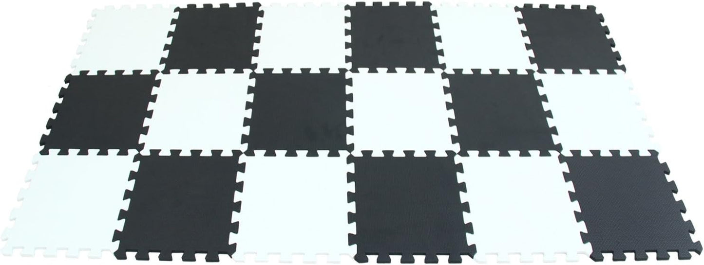 MQIAOHAM® 18 Pieces Puzzle Play Mats, Soft Baby Play Mat, Kids Interlocking Foam Floor Tiles, Toddlers Carpet Playmats G301018-101104