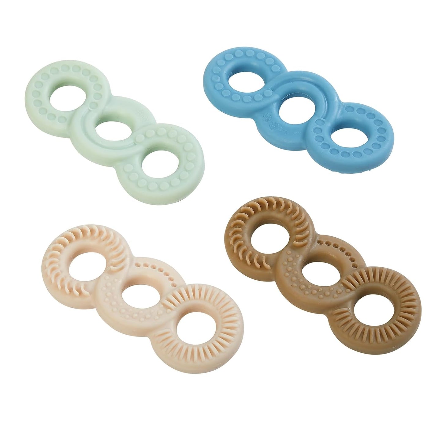 Really Good Stuff Sensory Fidget Tactile Triple Infinity Loop-Set of 4
