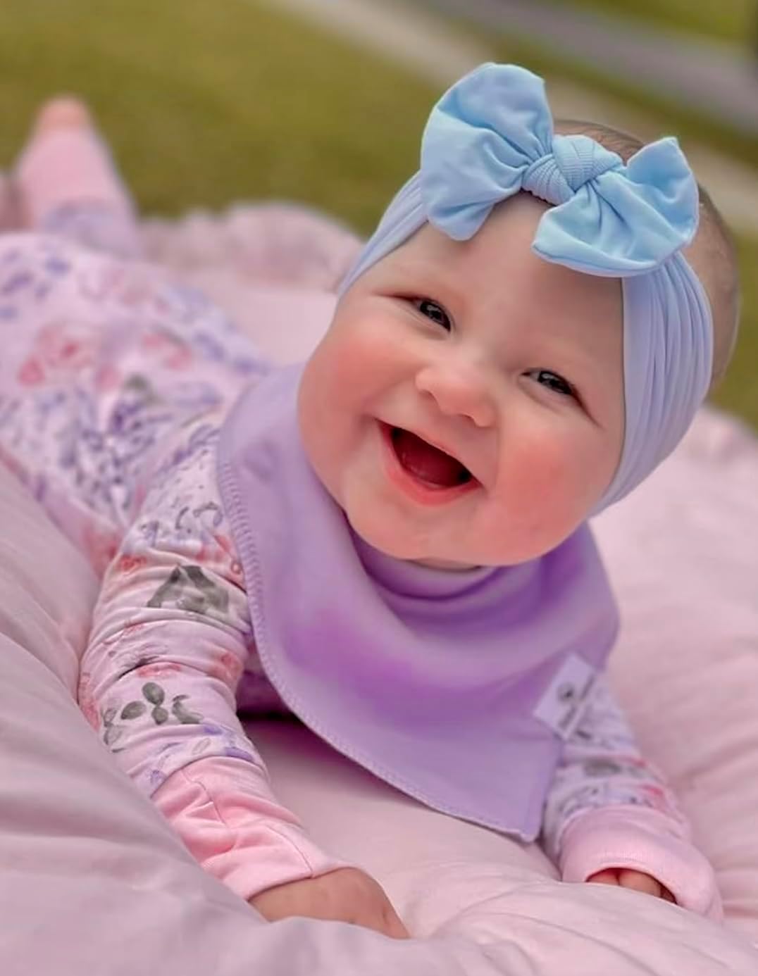 DiaperSquad's Baby Bibs for Drooling and Teething, Bibs for Boys, Baby Girl - Solid Cotton Baby Drool Bibs