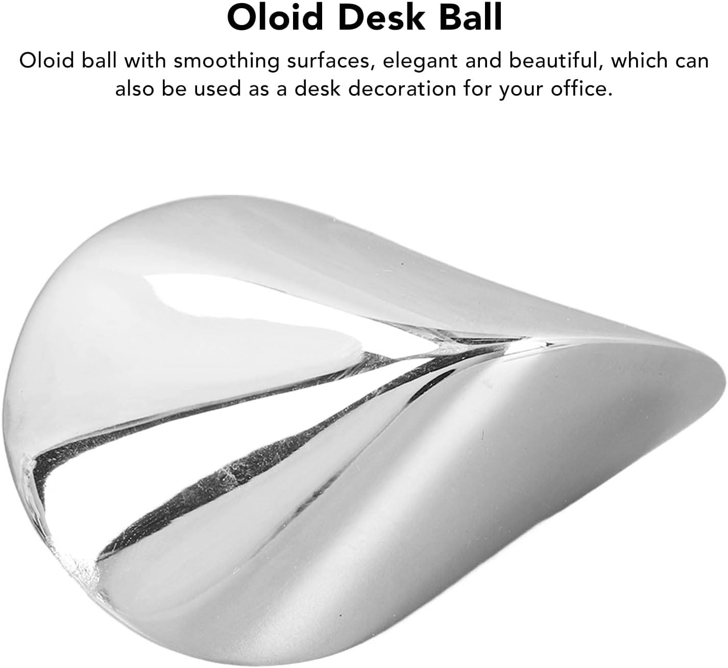 Desktop Toy, Stainless Steel Decompression Ball Desk ToyOloid Reduce Pressure Smoothing Surfaces