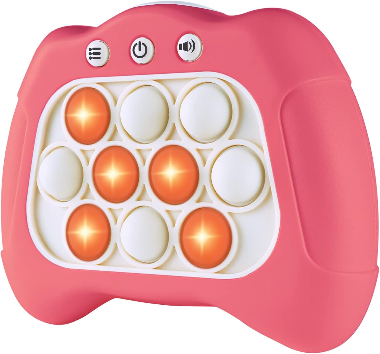 Pop The Target! Handheld Speed Pushing Game Machine: A Fun Multiplayer Game for Family. Fidget Game Toy for 6 7 8 9 10 11 12 Years Old Pink