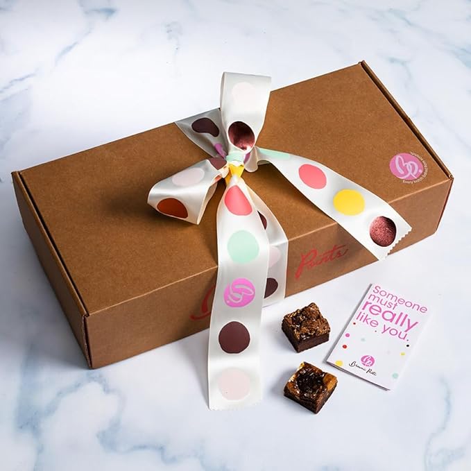 Brownie Points Baby Brownies, 75-Individually Wrapped, Fine and Fresh Ingredients, Gift Box and Gifts Baskets for all Occasions, Fudge Chocolate Brownies, Baked from Scratch, Gourmet Sweet Desserts