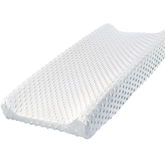 Owlowla Changing Pad Cover, Soft Minky Dots Changing Table Sheets for Baby Boy and Girl(White)