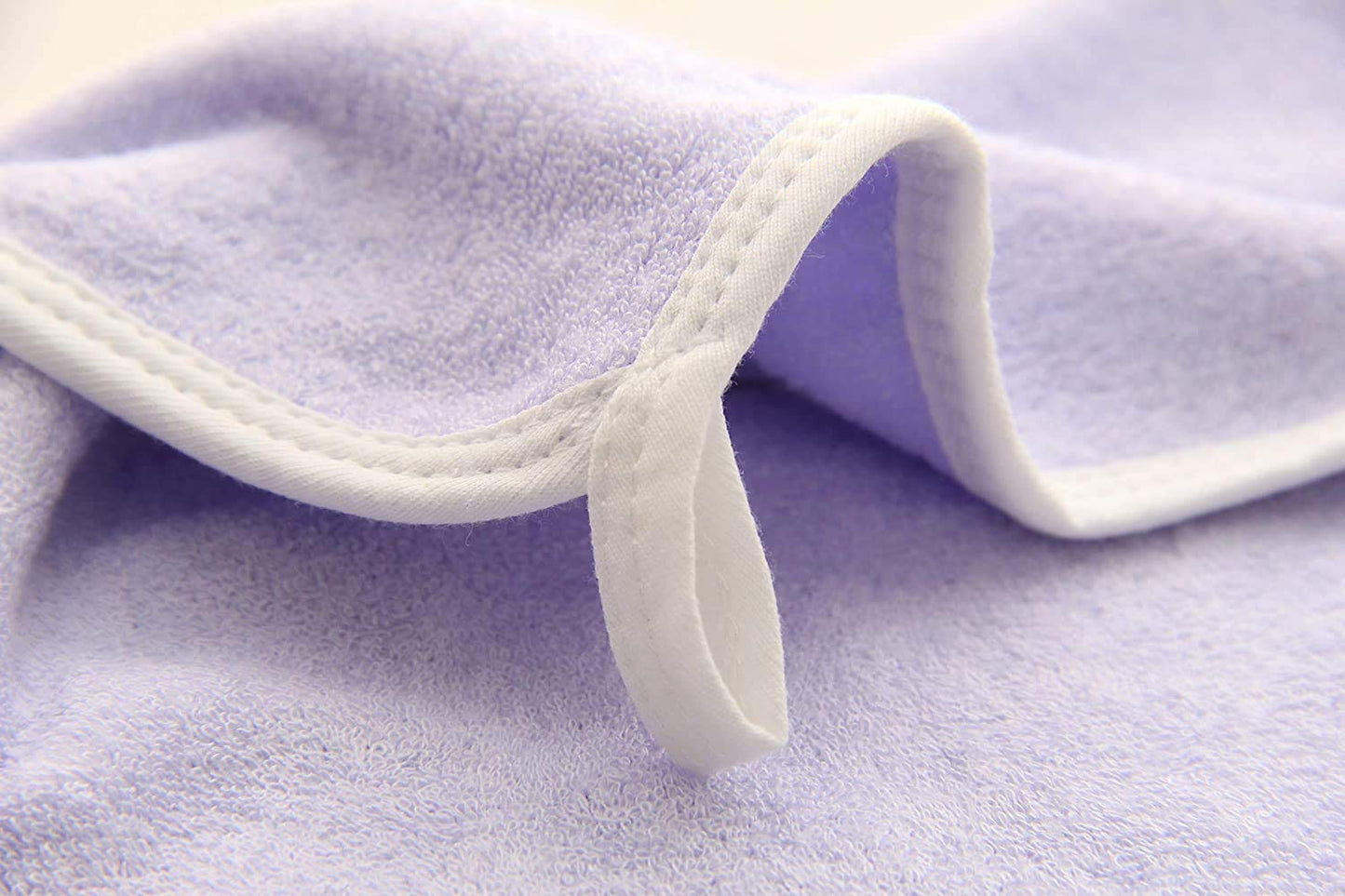 HIPHOP PANDA Baby Washcloths, Rayon Made from Bamboo - 2 Layer Ultra Soft Absorbent Newborn Bath Face Towel - Reusable Baby Wipes for Delicate Skin - Purple, 30 Pack