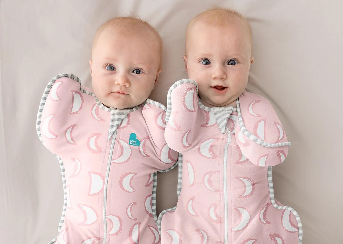 Love to Dream Swaddle UP, Sleep Sack 0-3 Months, Self-Soothing, Improves Sleep, Snug Fit Helps Calm Startle Reflex, Baby Essentials Must Haves Newborn, 1.0 TOG, 13-19 lbs, Eclipse Pink