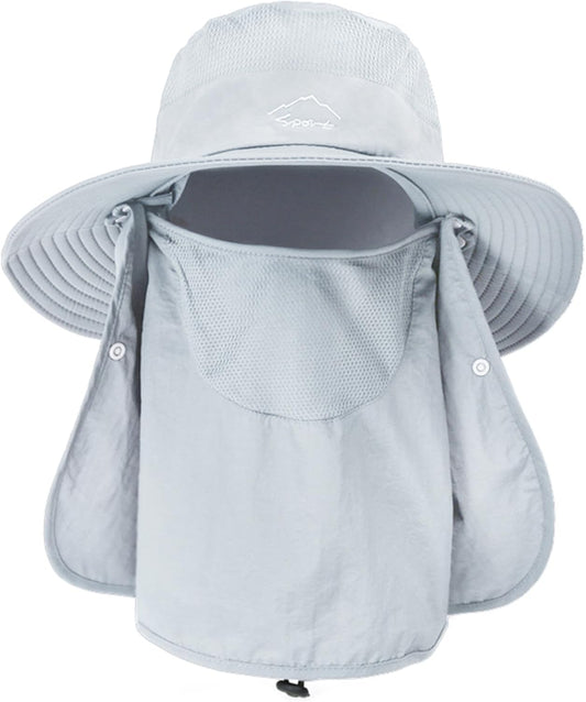Sun Hats for Men Women Fishing Hat UPF 50+ Breathable Wide Brim Summer UV Protection Hat