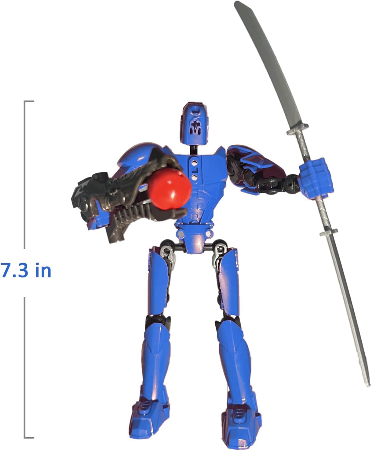 Titan 13 Action Figure, T13 Action Figures 3D Printed Multi-Jointed Movable, Nova 13 Action Figure Lucky 13 Action Figure Dummy 13 Action Figure, Game Gifts Valentines Gifts (New Blue)