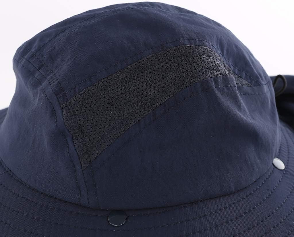 Home Prefer UPF 50+ Boys Sun Hat with Neck Flap Wide Brim Summer Beach Bucket Hat for Boys Girls Toddler Kids Safari Hat